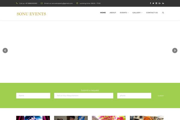 Construct theme site design template sample