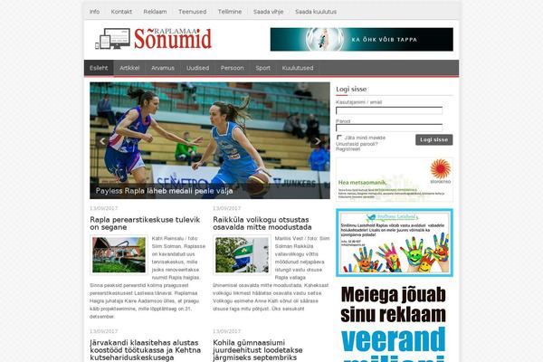 Newspaper theme site design template sample