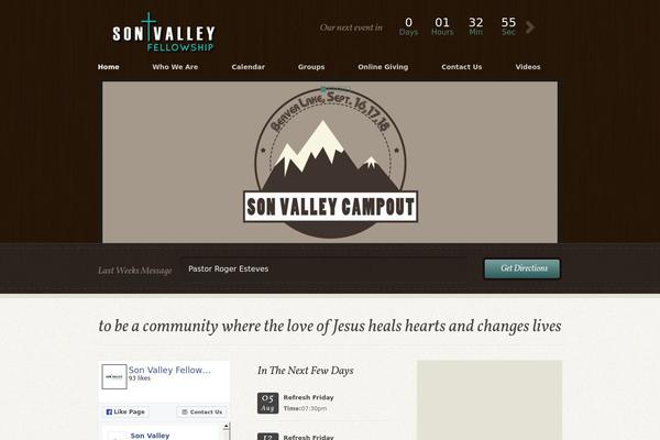 Wp-church theme site design template sample