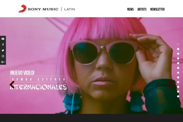 sonymusiclatin.com site used Sme-latin