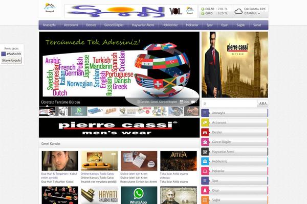 sonyol.com site used Safirtema