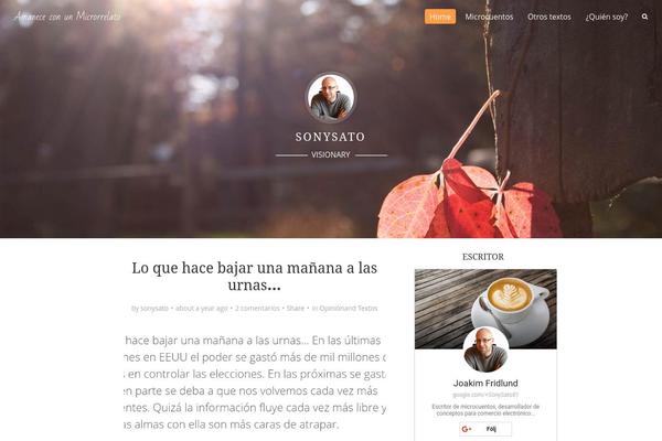 Nano theme site design template sample