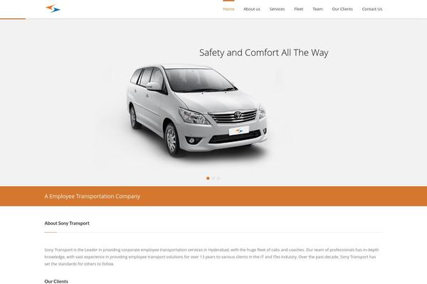 sonytransport.com site used Basix