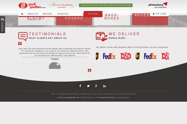 Site using GS Testimonial Slider plugin