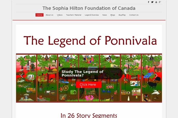 sophiahilton.ca site used Kallyas
