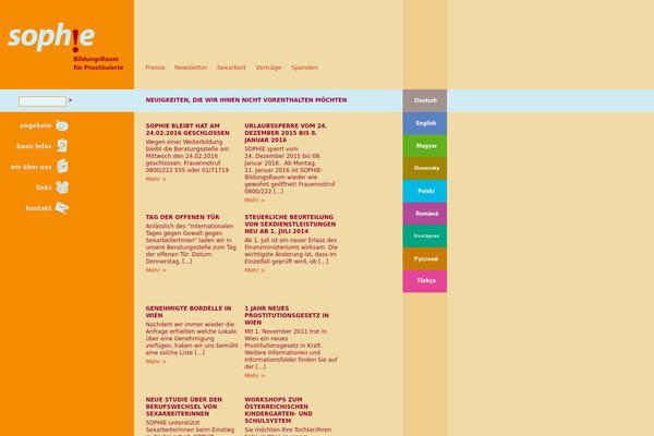Sophie theme site design template sample