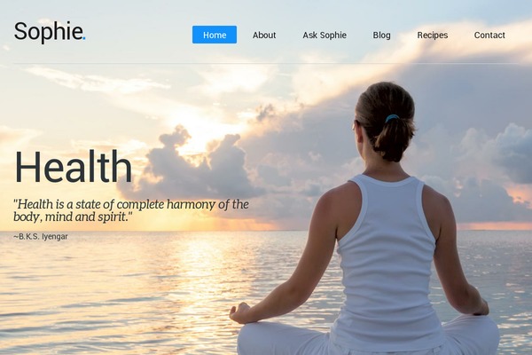 Selfy theme site design template sample