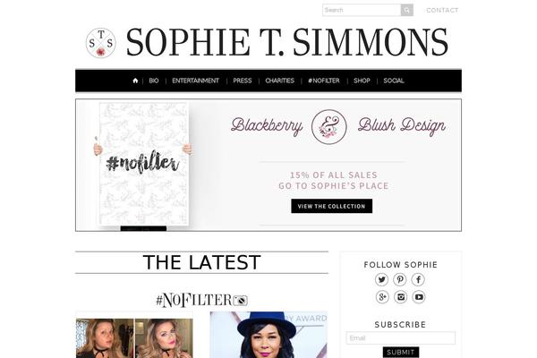 Sophie theme site design template sample