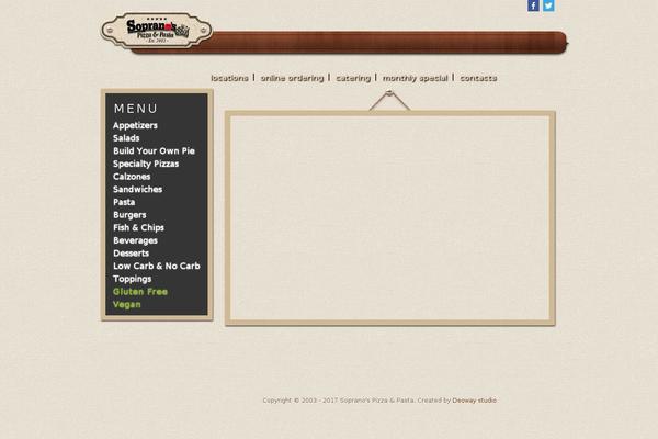 sopranos-pizza.com site used Cristiano