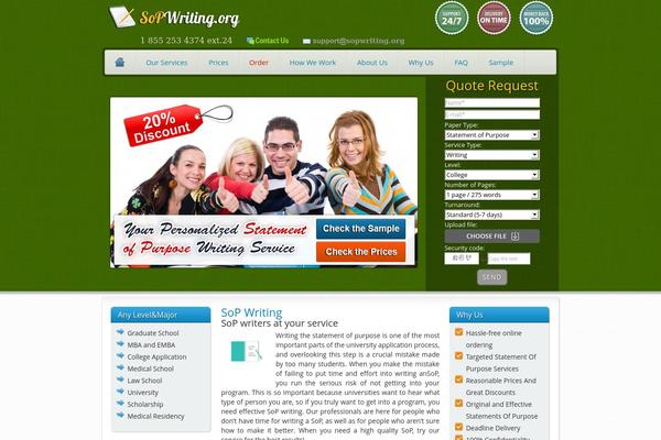 Sop theme site design template sample