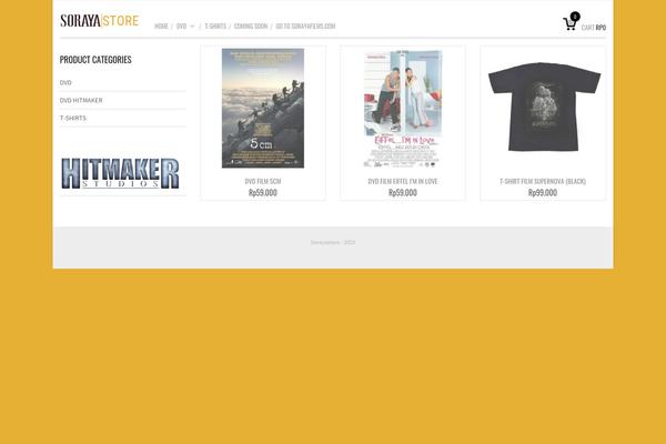 Mindig theme site design template sample