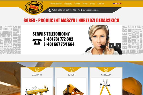 sorex-sc.eu site used Wizjo