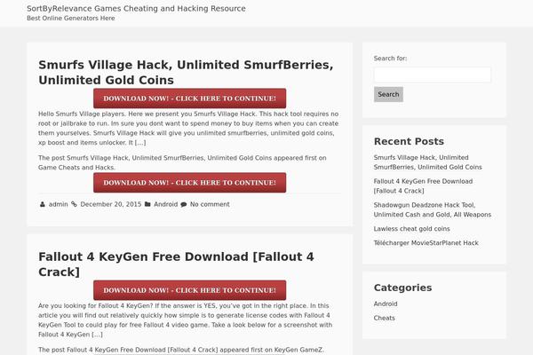 sortbyrelevance.com site used Alpona