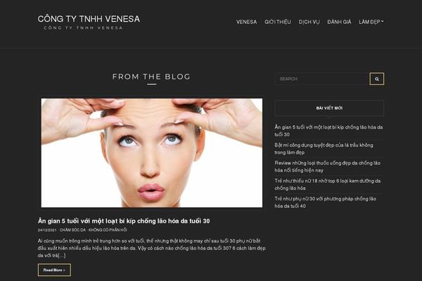 Salon theme site design template sample