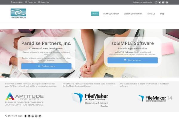 Site using Search & Filter plugin