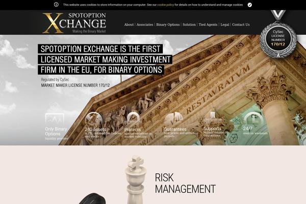 sospotoption.com site used Xchange