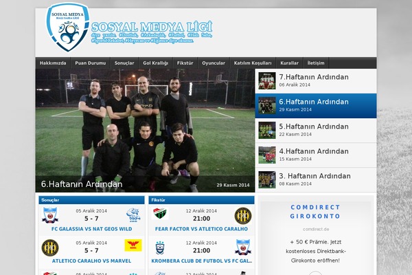 Football Club theme site design template sample