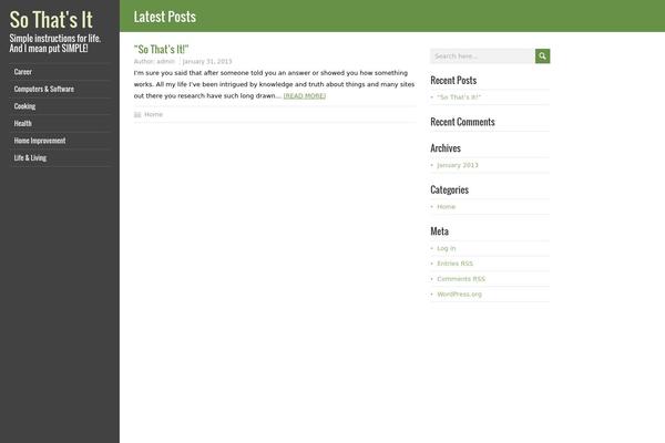 LiveRide theme site design template sample