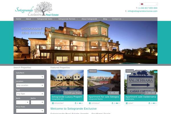 Properta theme site design template sample
