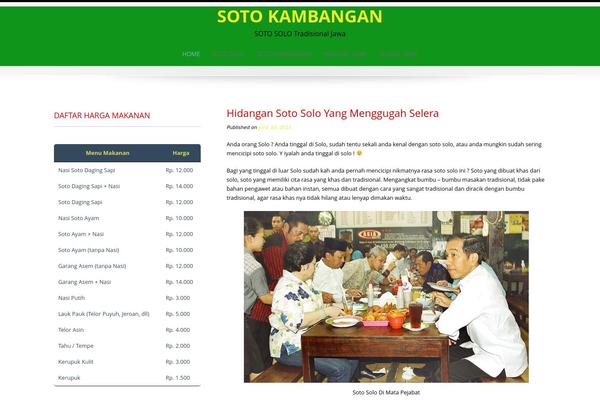 Restaurante theme site design template sample
