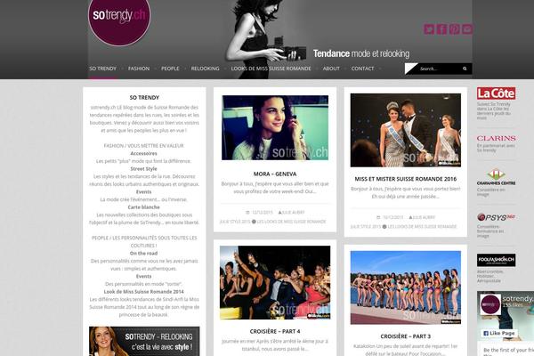 Fashionista theme site design template sample