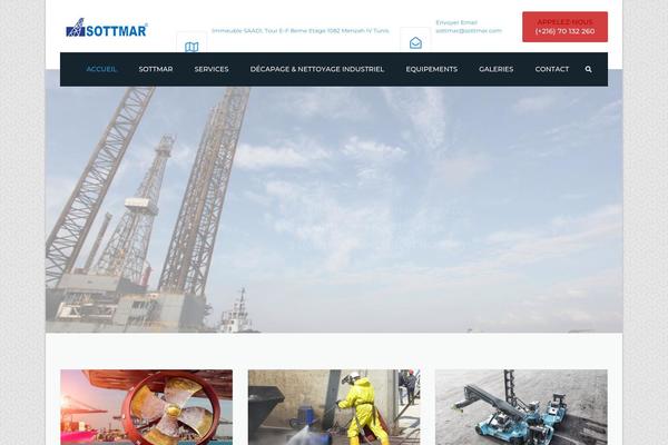 Industrial theme site design template sample
