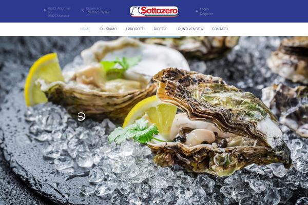 Seafood-company theme site design template sample