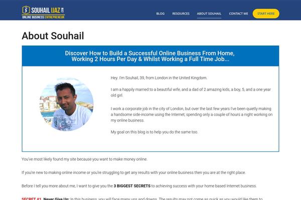 Rise theme site design template sample