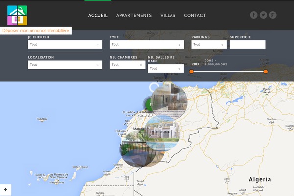 SpotFinder theme site design template sample