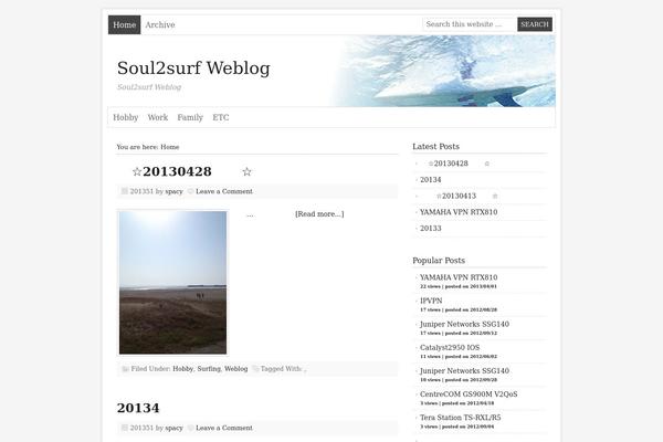 Prose theme site design template sample
