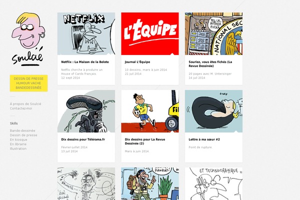 Gridlocked theme site design template sample
