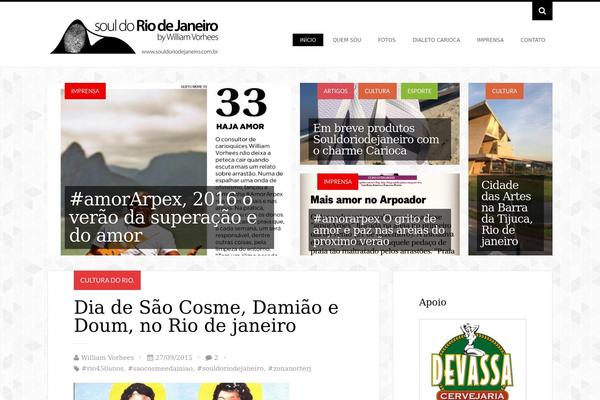 Soul theme site design template sample
