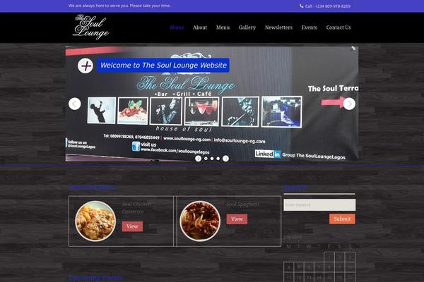 Sushi theme site design template sample