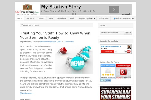 Site using Organize Series plugin