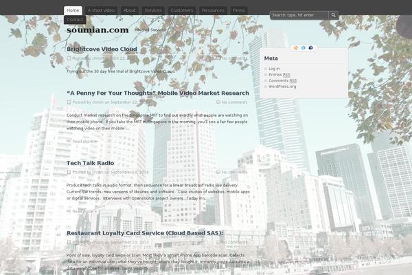 zBench theme site design template sample