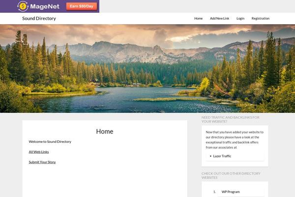 Bloggist theme site design template sample