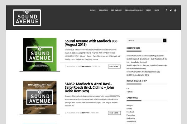 Resolute theme site design template sample