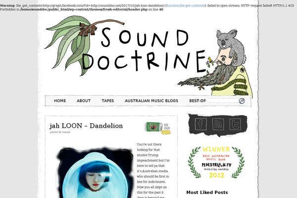 Fresh Editorial theme site design template sample