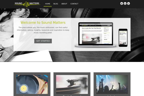 Parallax Pro theme site design template sample