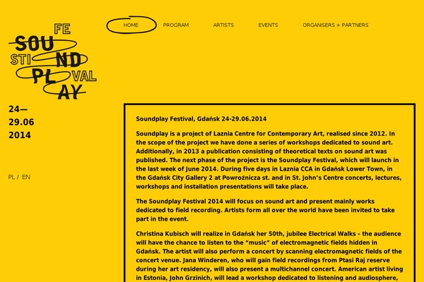 soundplay.eu site used Soundplay