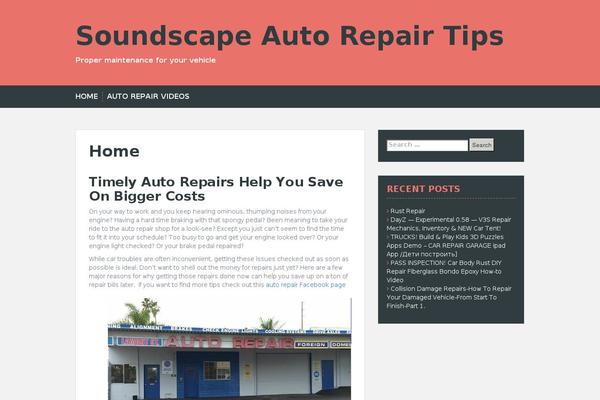 Solon theme site design template sample