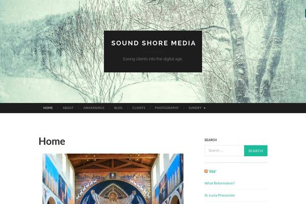 soundshoremedia.com site used Hemingway-rewritten-wpcom