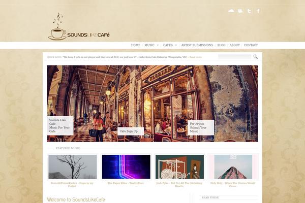 Archive theme site design template sample