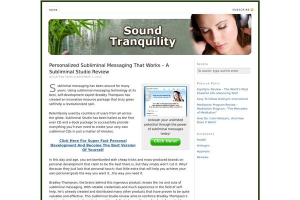 soundtranquility.com site used Lenscap