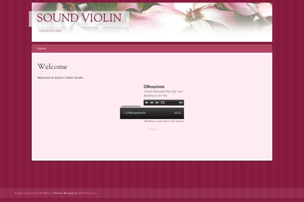 Bouquet theme site design template sample