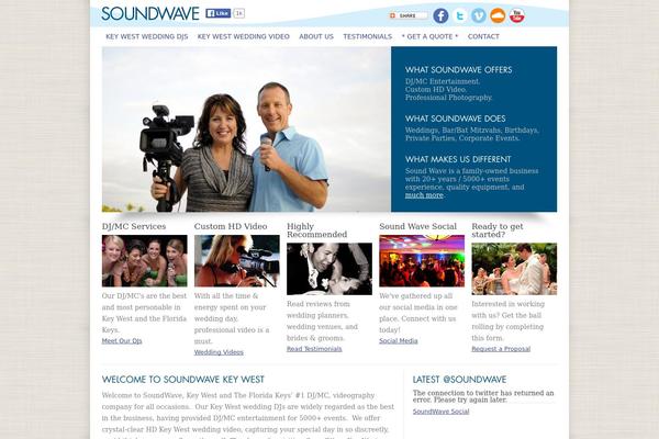 Soundwave theme site design template sample