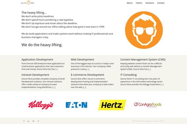 PageLines theme site design template sample