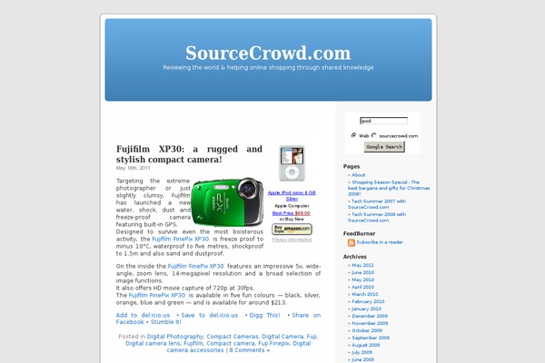 Default theme site design template sample
