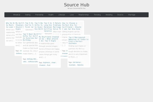 pinpress theme site design template sample