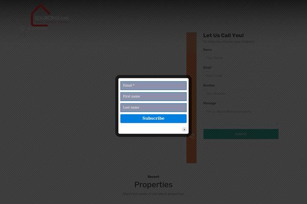 Site using Popup Builder plugin